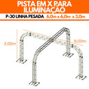 Pista em X 6x6x3 P25