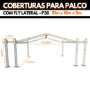 Cobertura 2 águas  10x10x5 com FLY - P30