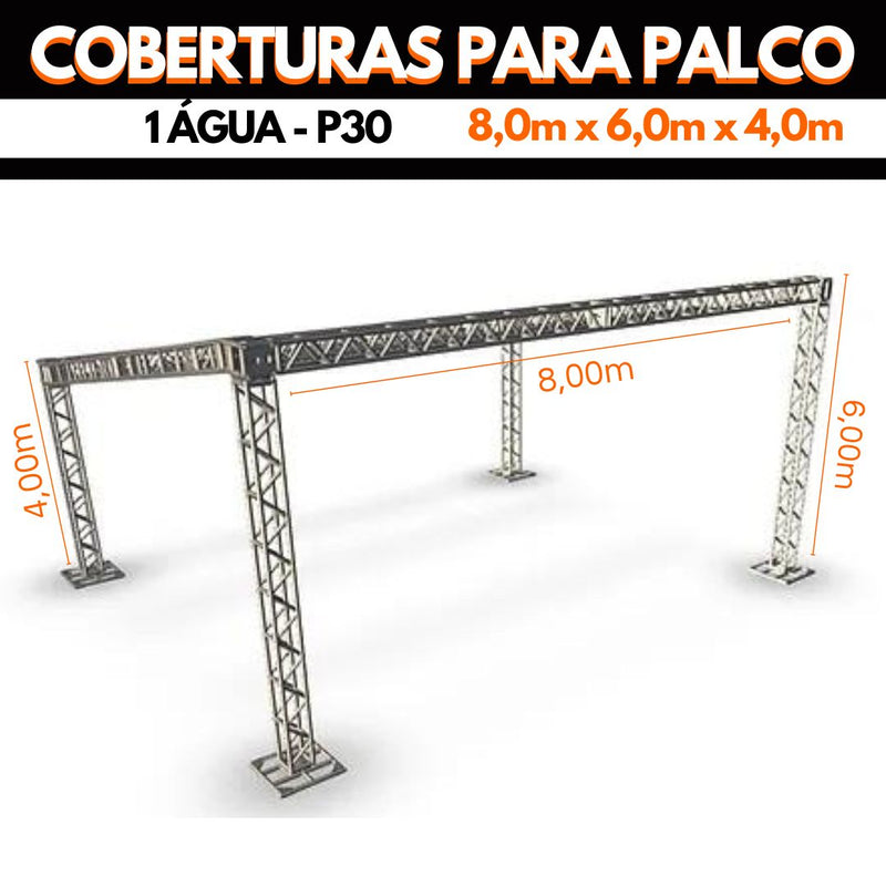 Cobertura 1 água 8x6x4 - P30