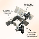 Suporte para pés de Praticável 60x60mm