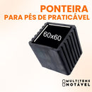 Ponteira para pé praticável 60x60mm