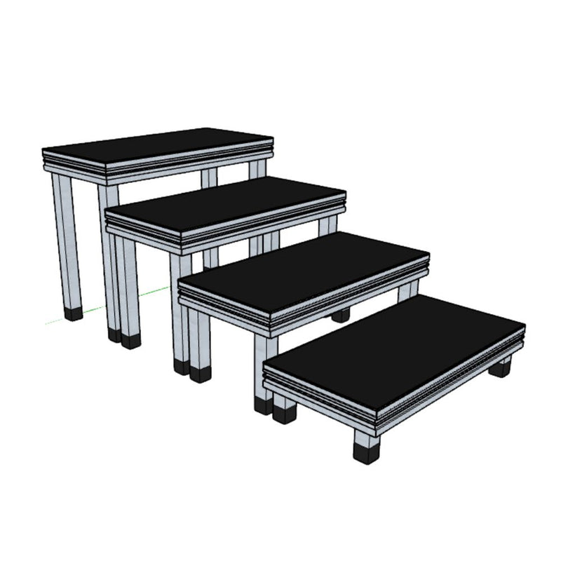 Escada Modular 4 degraus (1,00m C x 0,80cm A)